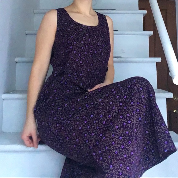 Purple corduroy dress - Picture 1 of 3